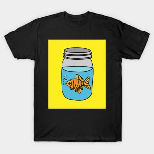 Cute Goldfish Fish In The Aquarium T-Shirt